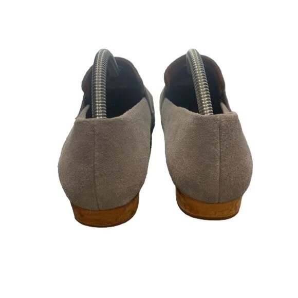 Jeffrey Campbell Belanger Gray Taupe Suede Loafer Leather Women's Size 10 - Picture 6 of 8